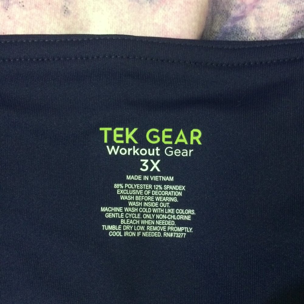 Tek Gear High Waist Purple Capri Leggings 3X - Picture 8 of 8